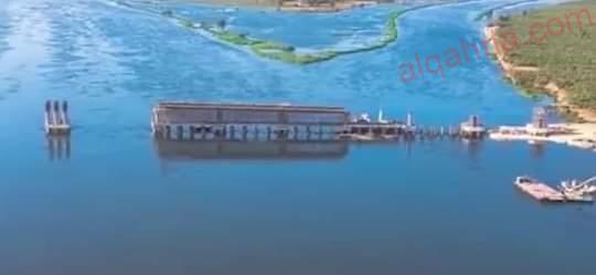 صورة محور الفشن ببني سويف احد محاور التنمية الجارى تنفيذها على النيل
